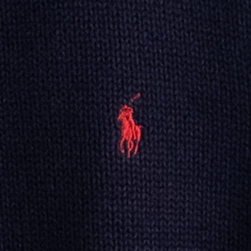 Polo Ralph Lauren Navy Pullover V-Neck Sweater Vest Size Large - Picture 3 of 4